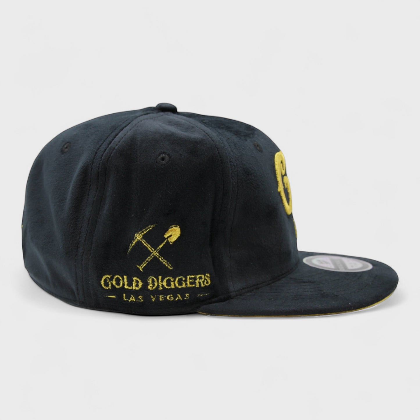 Las Vegas Gold Diggers Fitted Velvet black/gold
