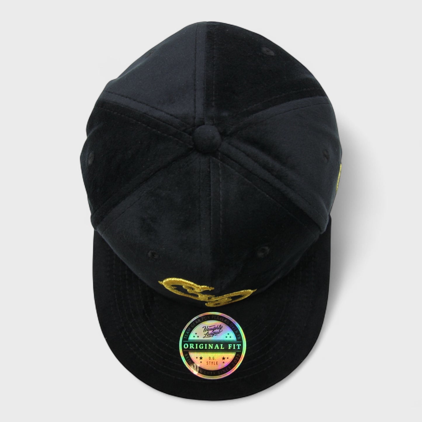 Las Vegas Gold Diggers Fitted Velvet black/gold