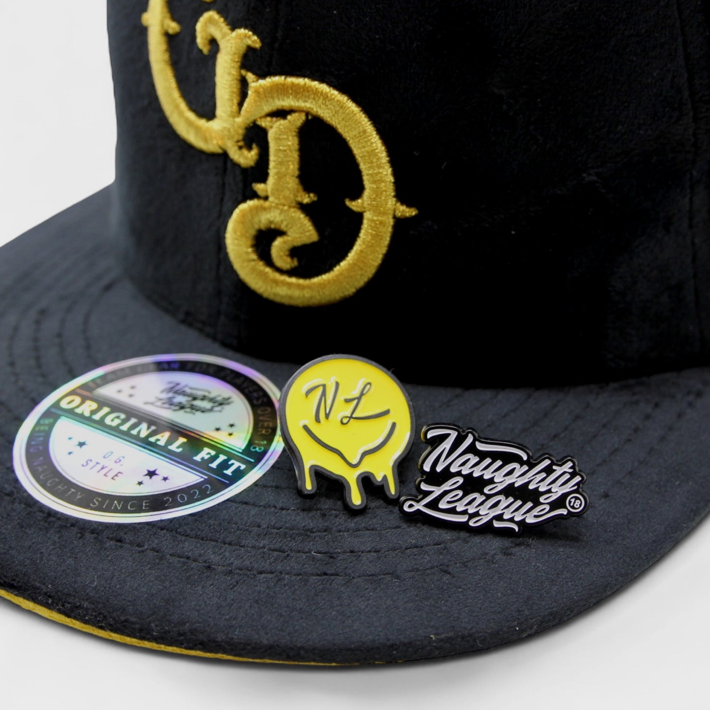 Las Vegas Gold Diggers Fitted Velvet black/gold
