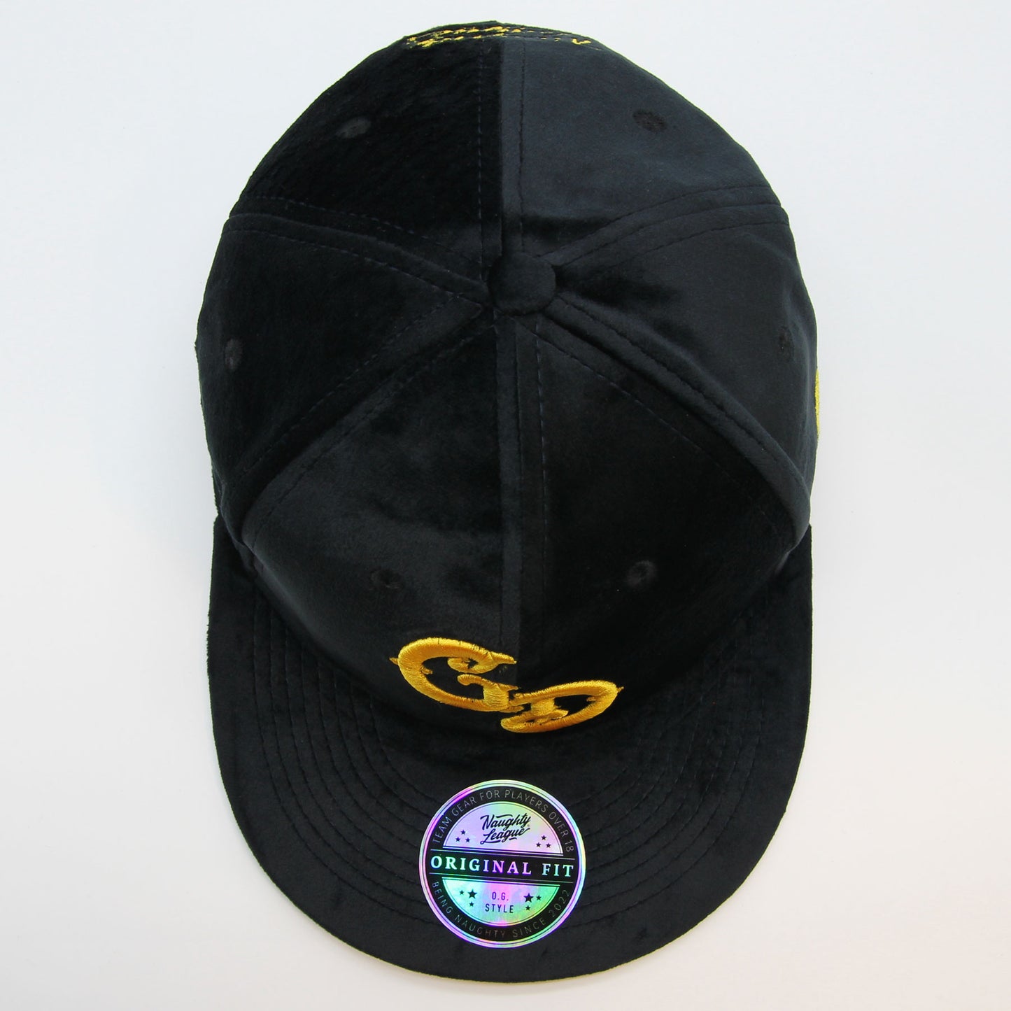 Naughty League Las Vegas Gold Diggers snapback velvet black/gold