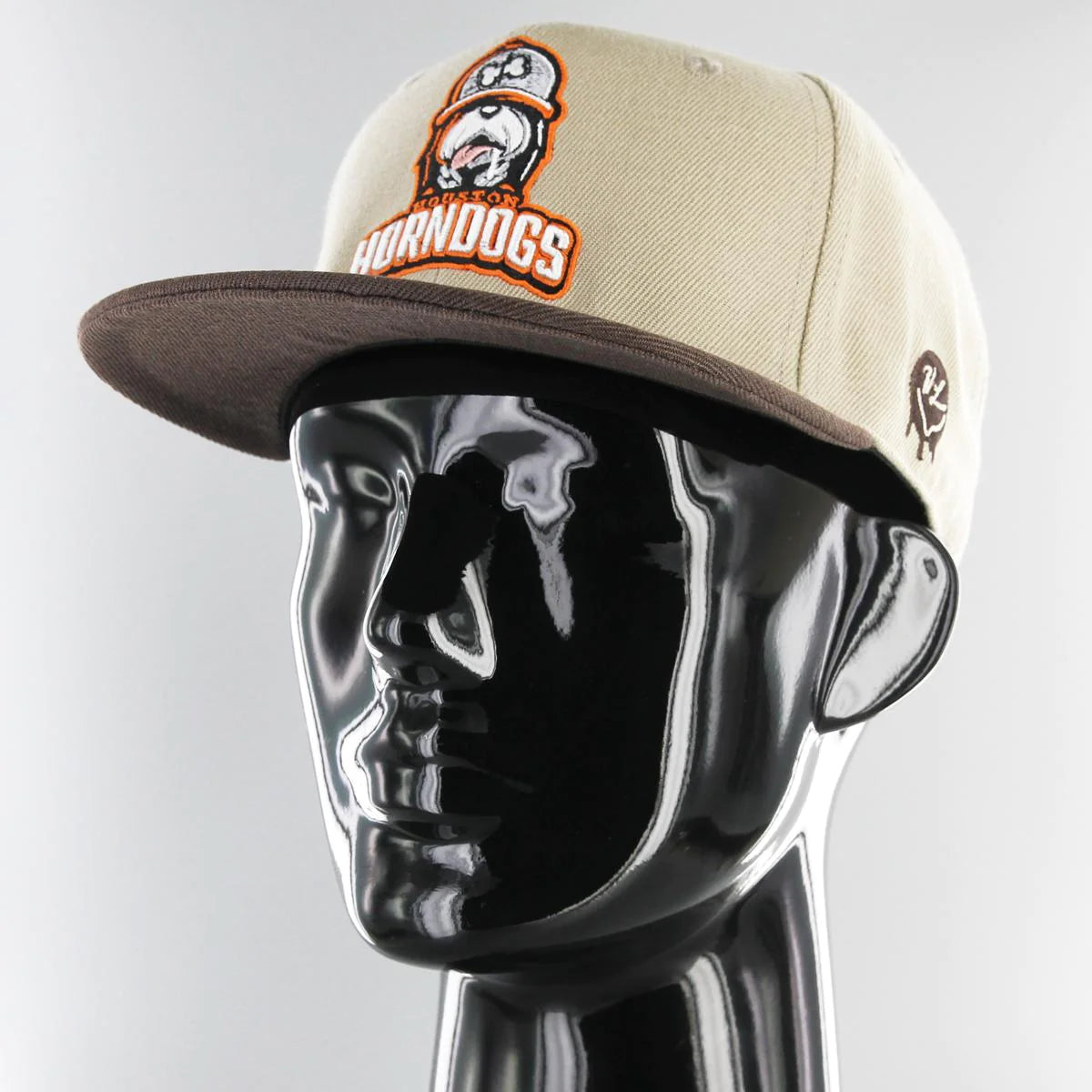 Houston Horndogs Fitted Khaki/Brown