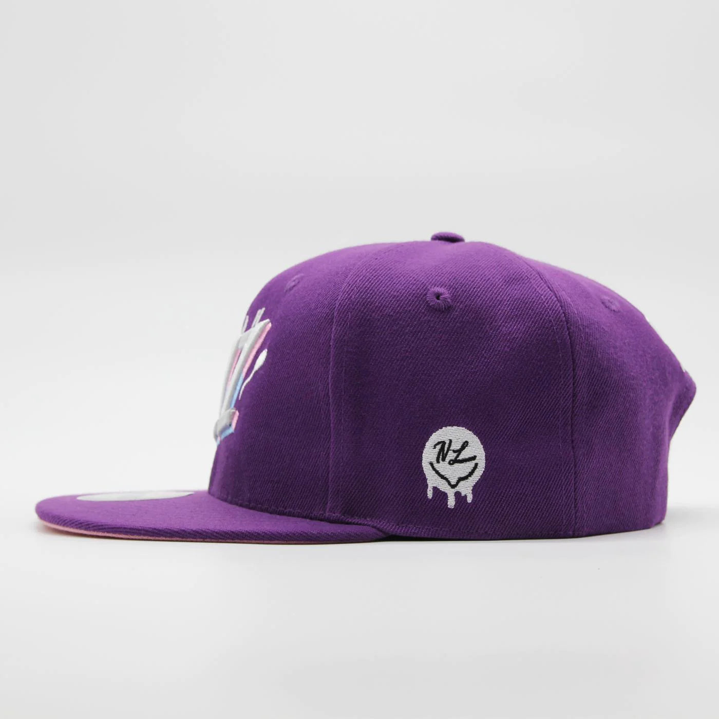 Utah Jizz Text Logo Snapback Purple