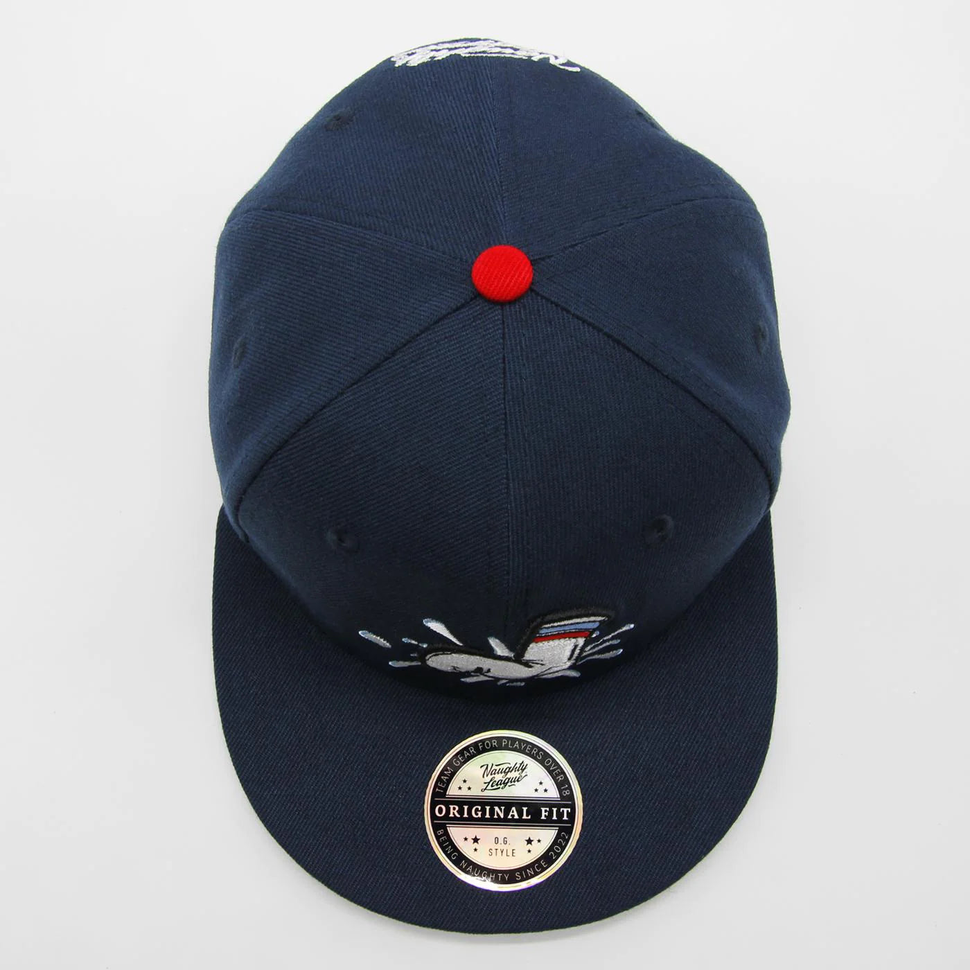 Boston Wank Sox Splash Logo Snapback Navy