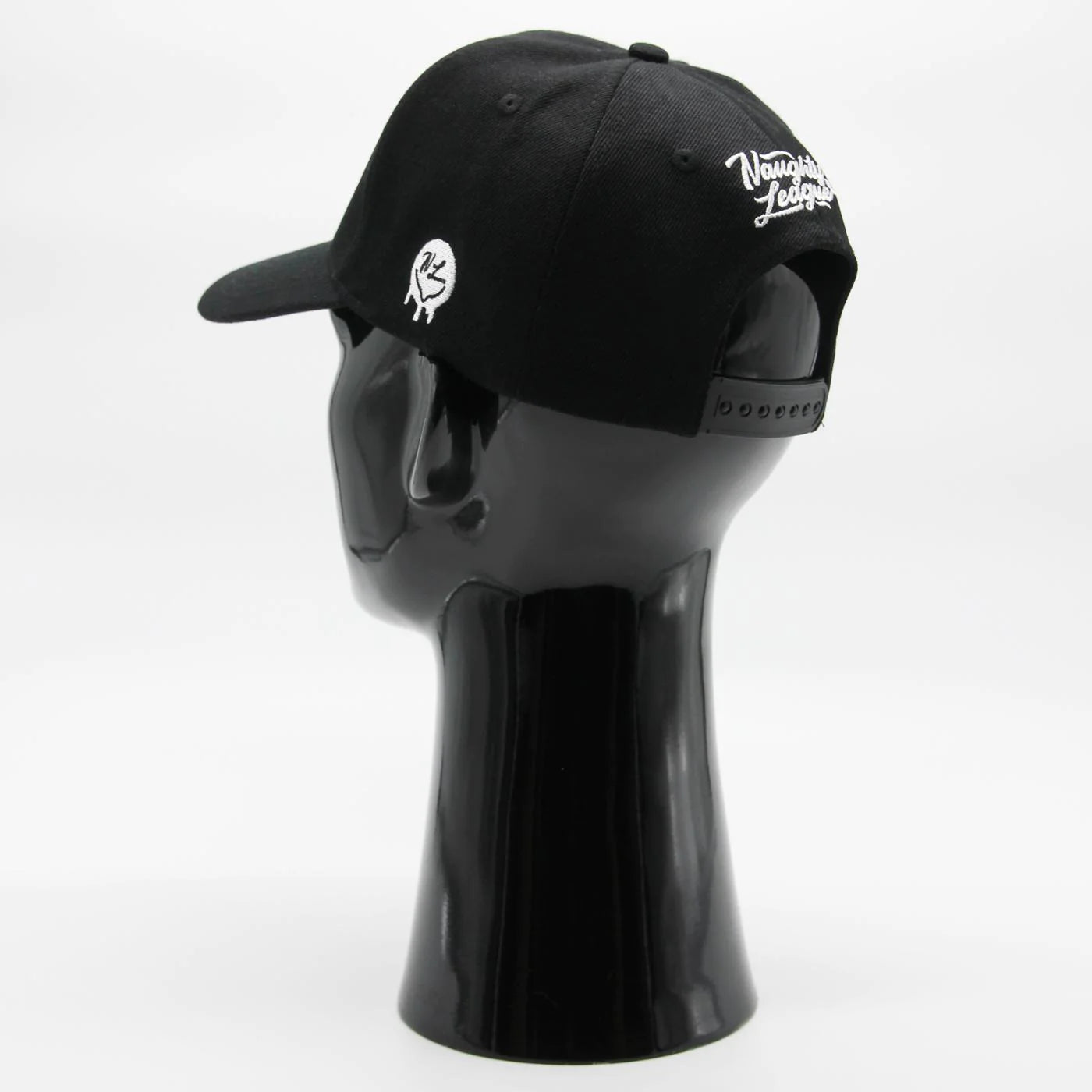 Branded Logo Curved Stretch Snapback Black/White
