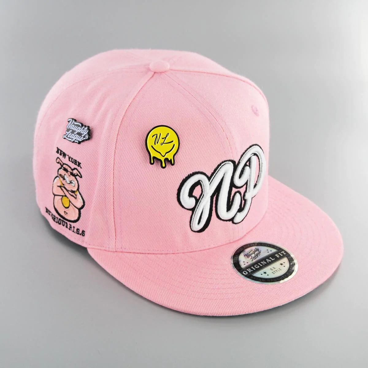 New York Notorious Pigs Fitted Baby Pink