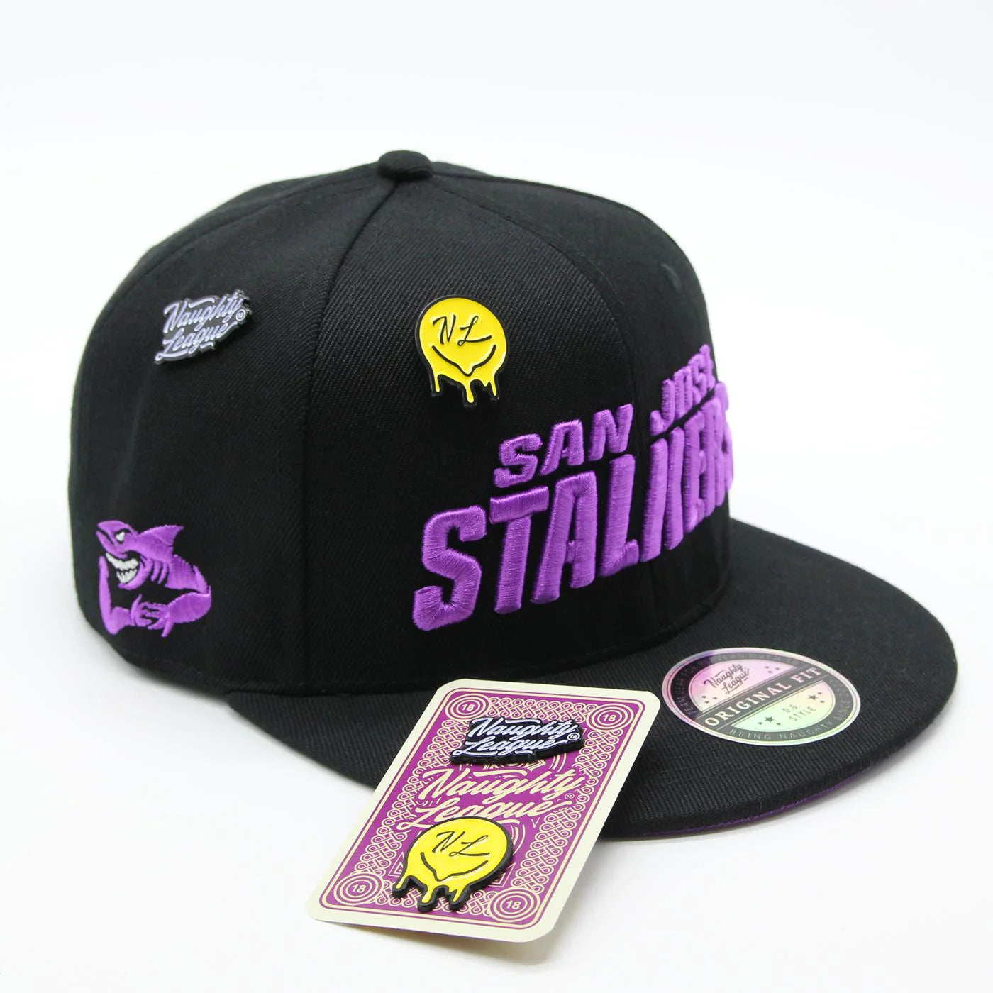 San Jose Stalkers Text Logo Snapback black