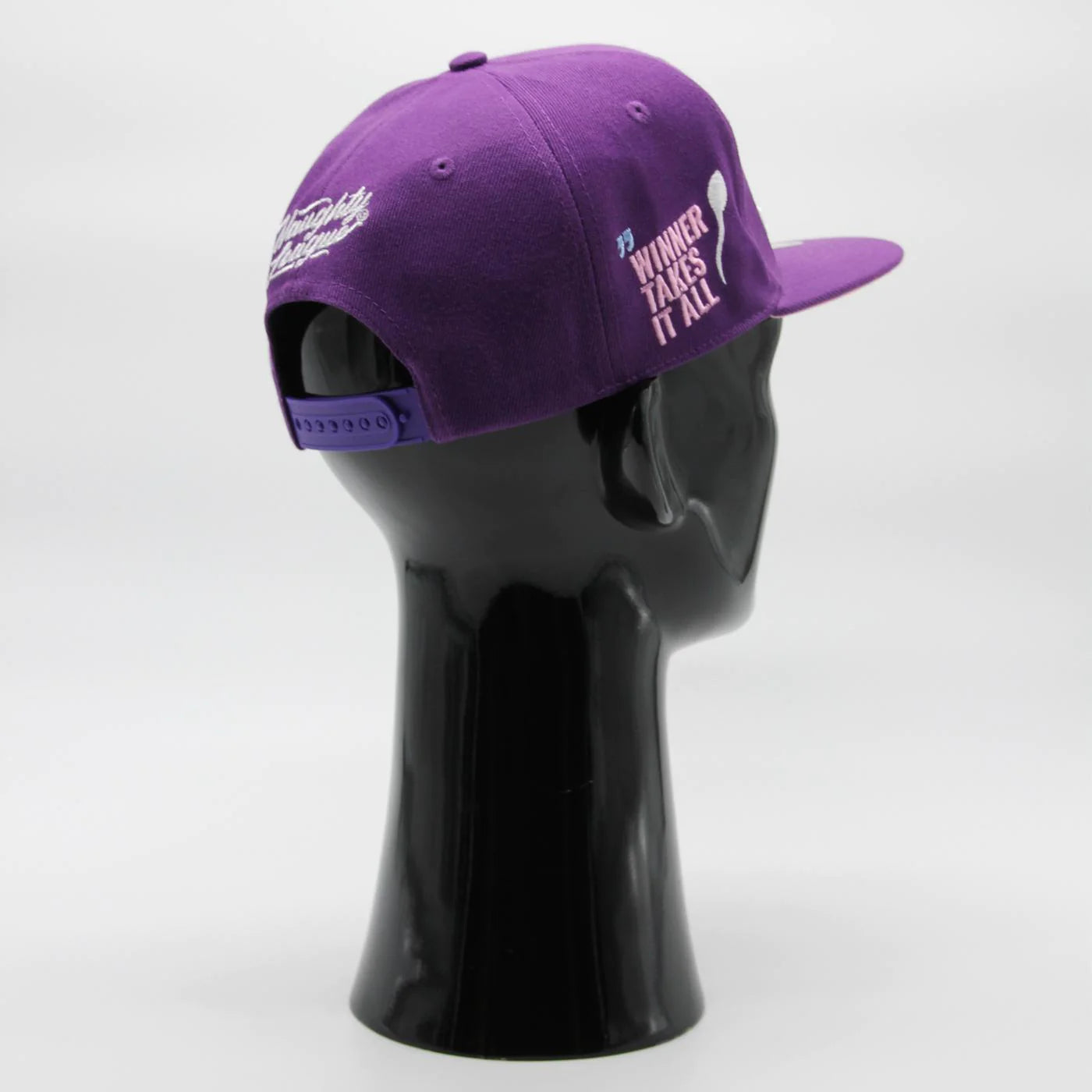 Utah Jizz Text Logo Snapback Purple