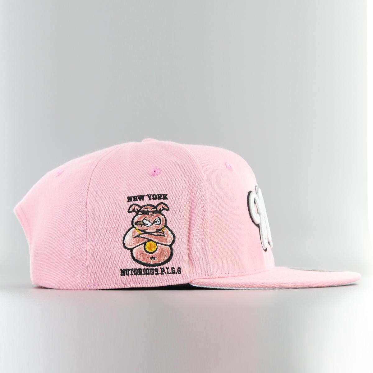 New York Notorious Pigs Snapback Baby Pink