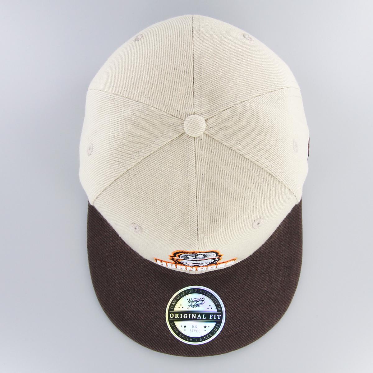 Houston Horndogs Fitted Khaki/Brown