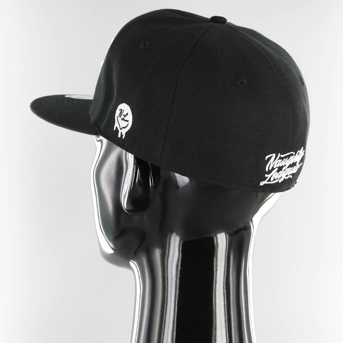 Branded Fitted Cap Black/White