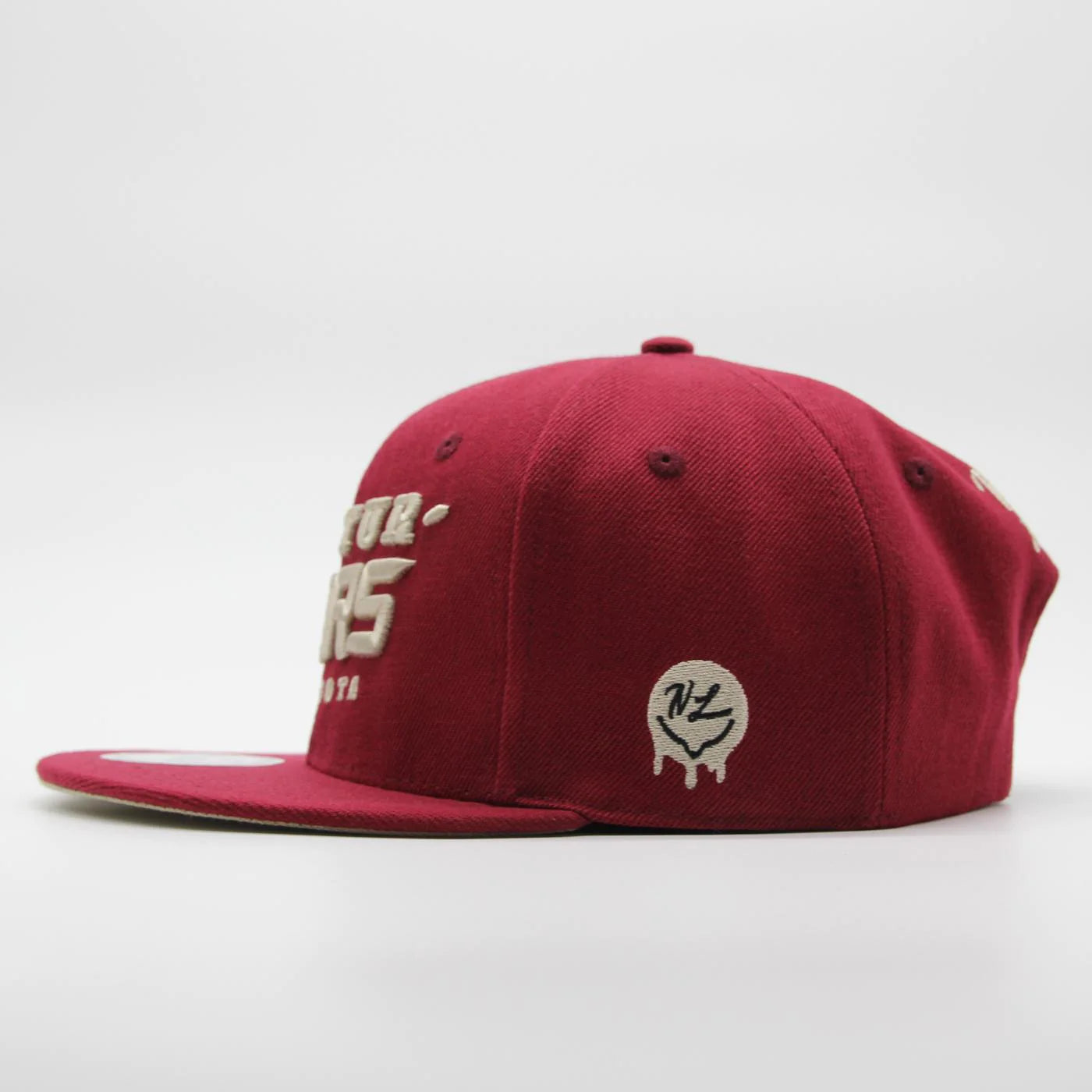 Minnesota Masturbears Text Logo Snapback Burgundy