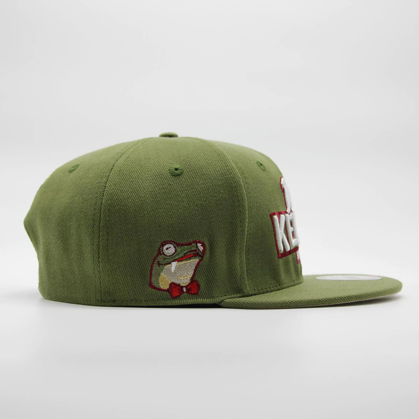 San Diego Dirty Kermits Text Logo Snapback Olive