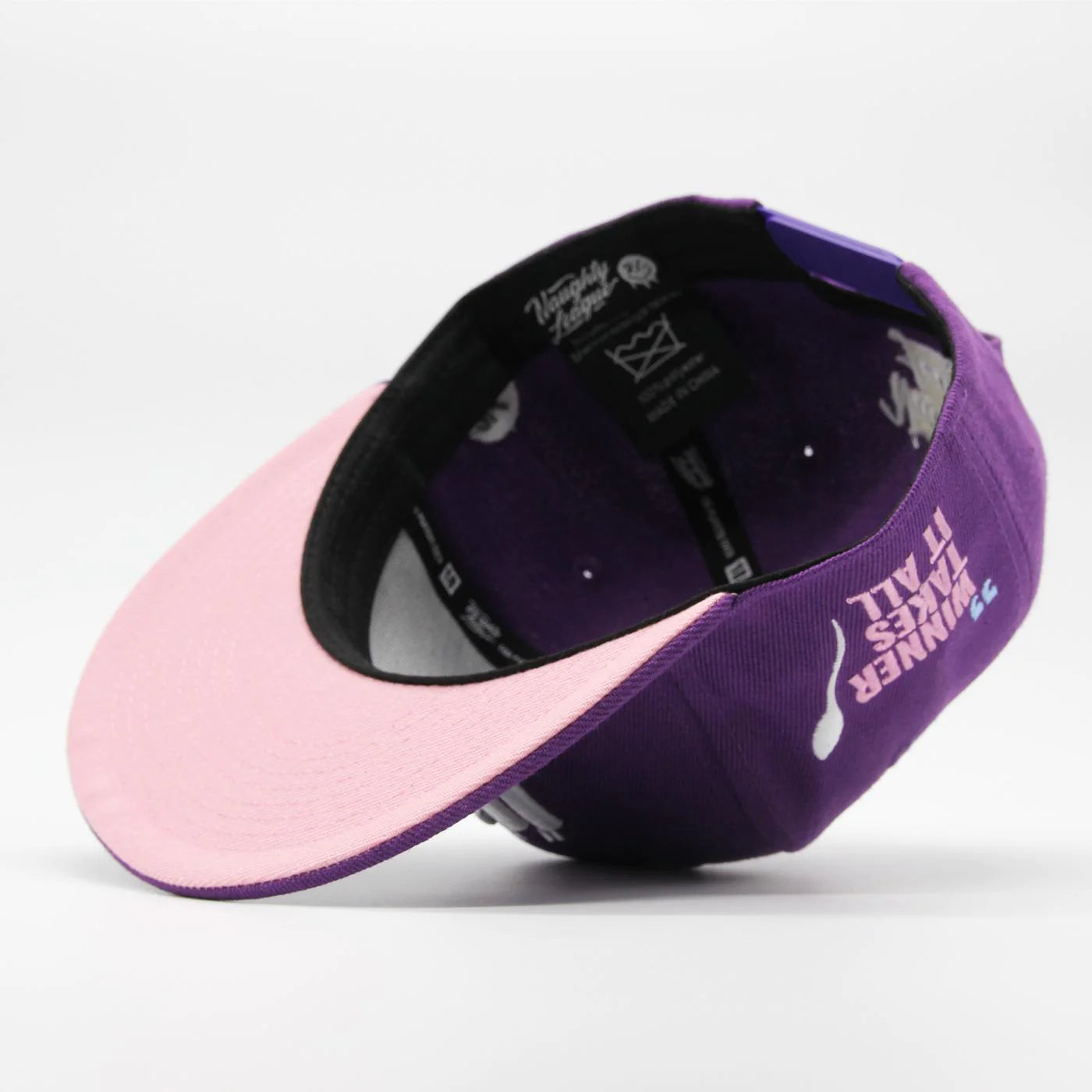 Utah Jizz Text Logo Snapback Purple
