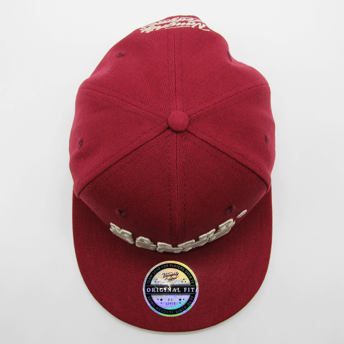 Minnesota Masturbears Text Logo Snapback Burgundy