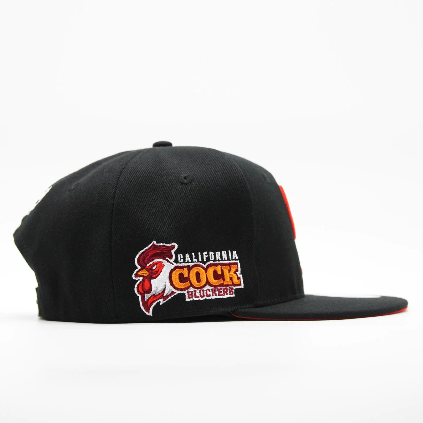 California Cock Blocks Letter Logo Snapback Black