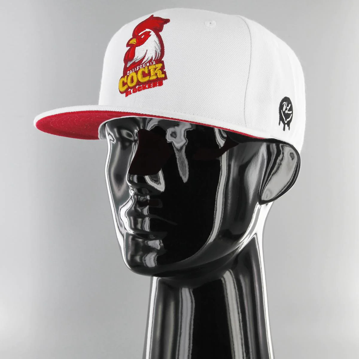 California Cock Blockers Snapback White