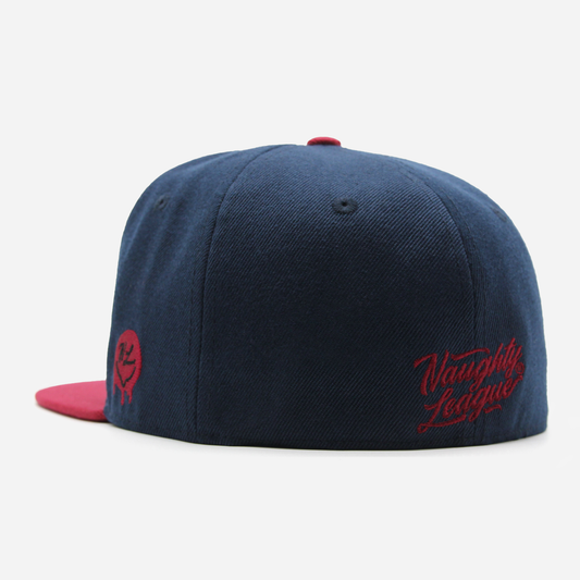 Boston Beaver Hunters Letter Logo Fitted Navy/Maroon