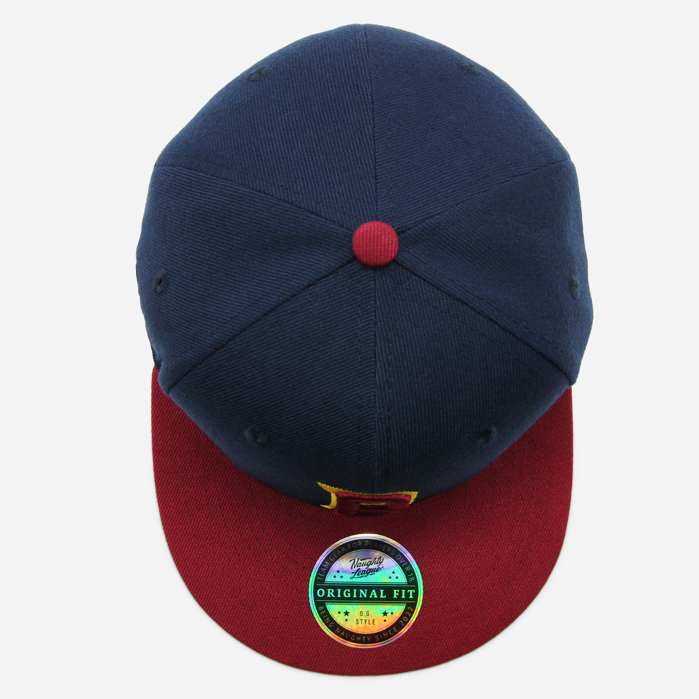 Boston Beaver Hunters Letter Logo Fitted Navy/Maroon