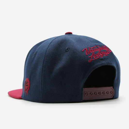 Boston Beaver Hunters Letter Logo Snapback Navy/Maroon