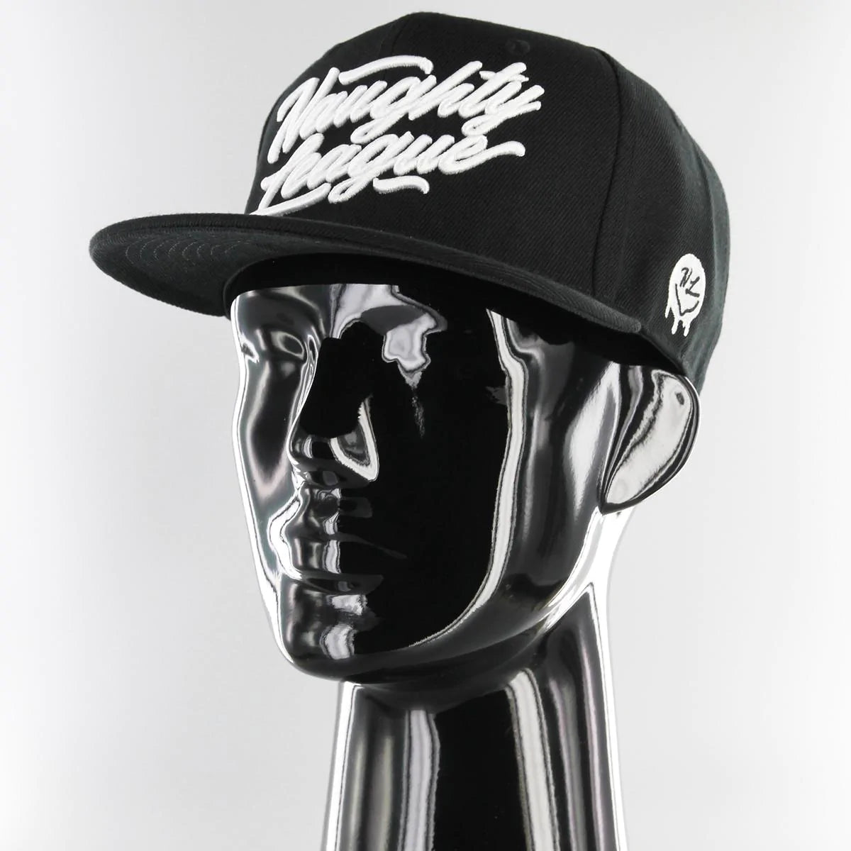 Branded Fitted Cap Black/White