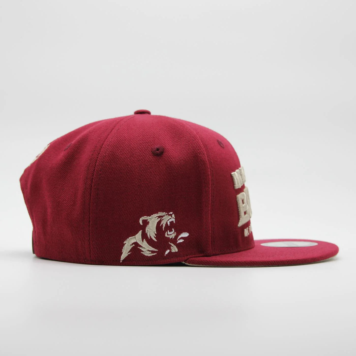 Minnesota Masturbears Text Logo Snapback Burgundy