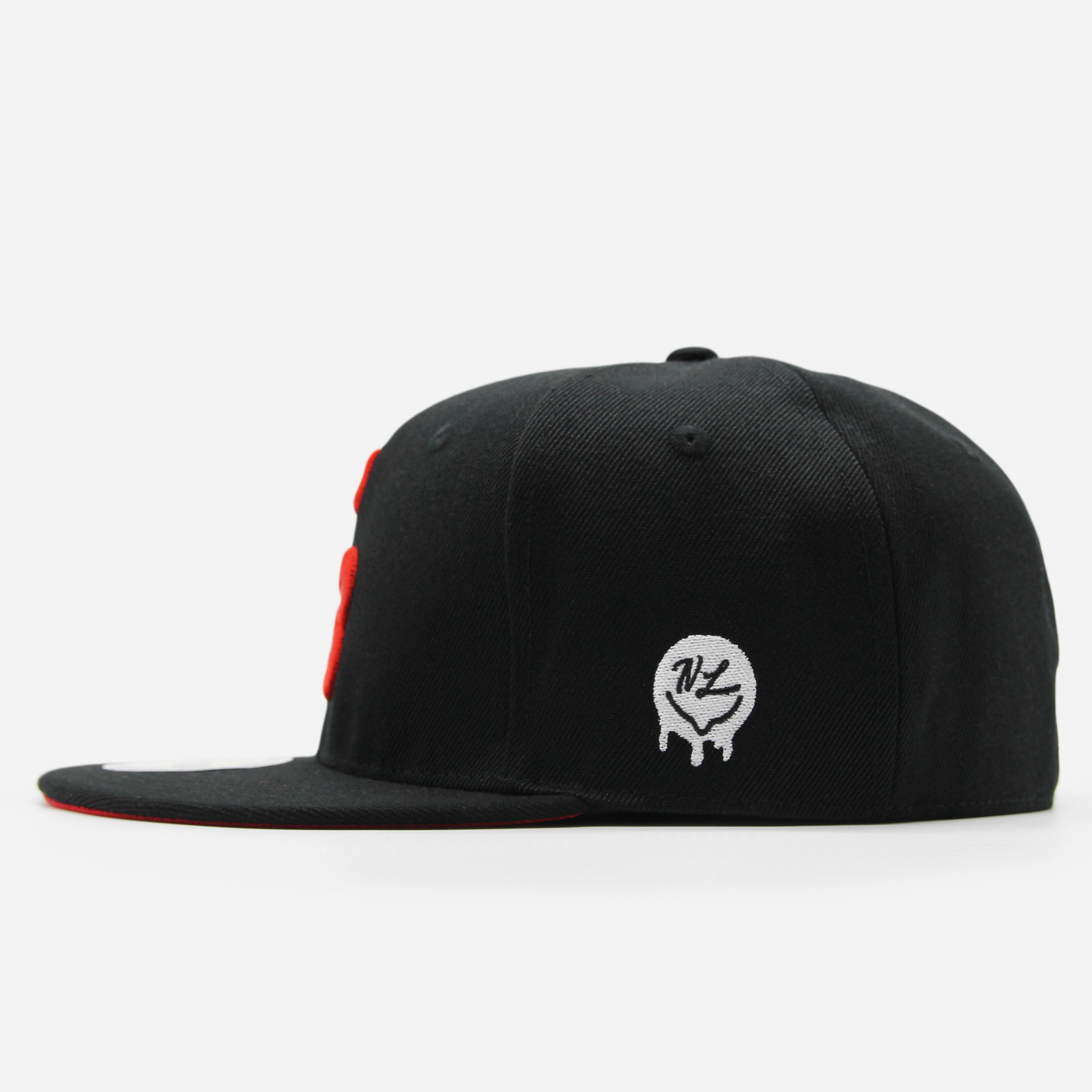 California Cock Blocks Letter Logo fitted Black