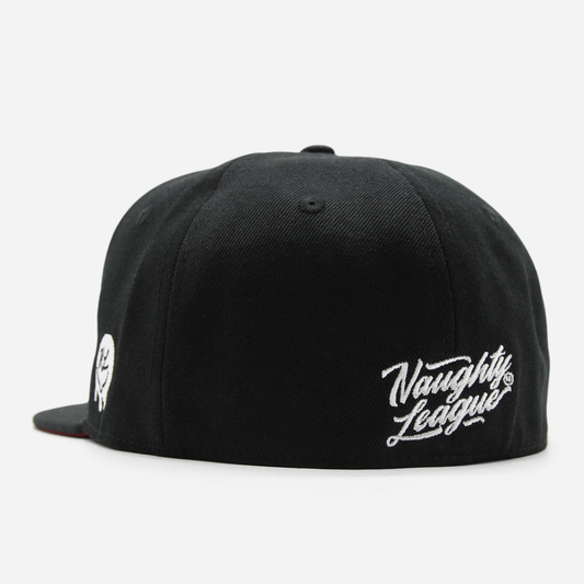 California Cock Blockers Letter Logo fitted Black