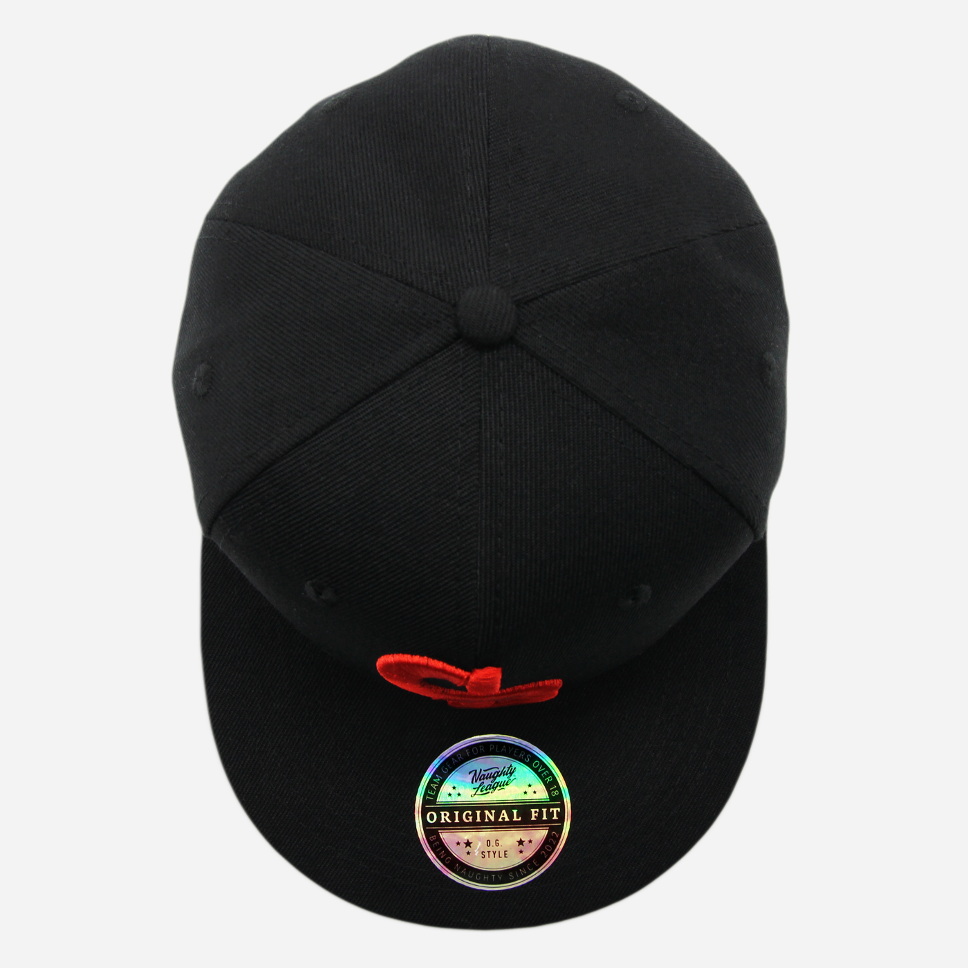 California Cock Blocks Letter Logo fitted Black