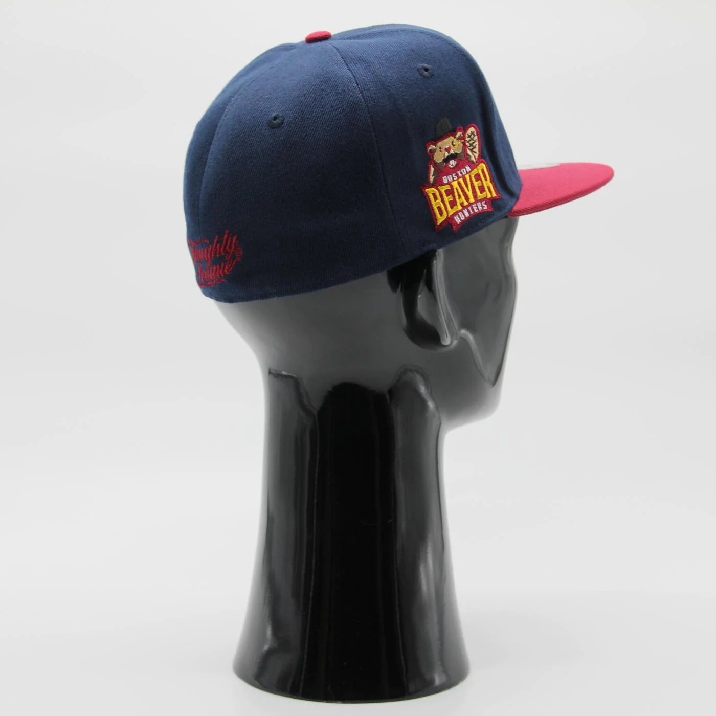 Boston Beaver Hunters Letter Logo Fitted Navy/Maroon