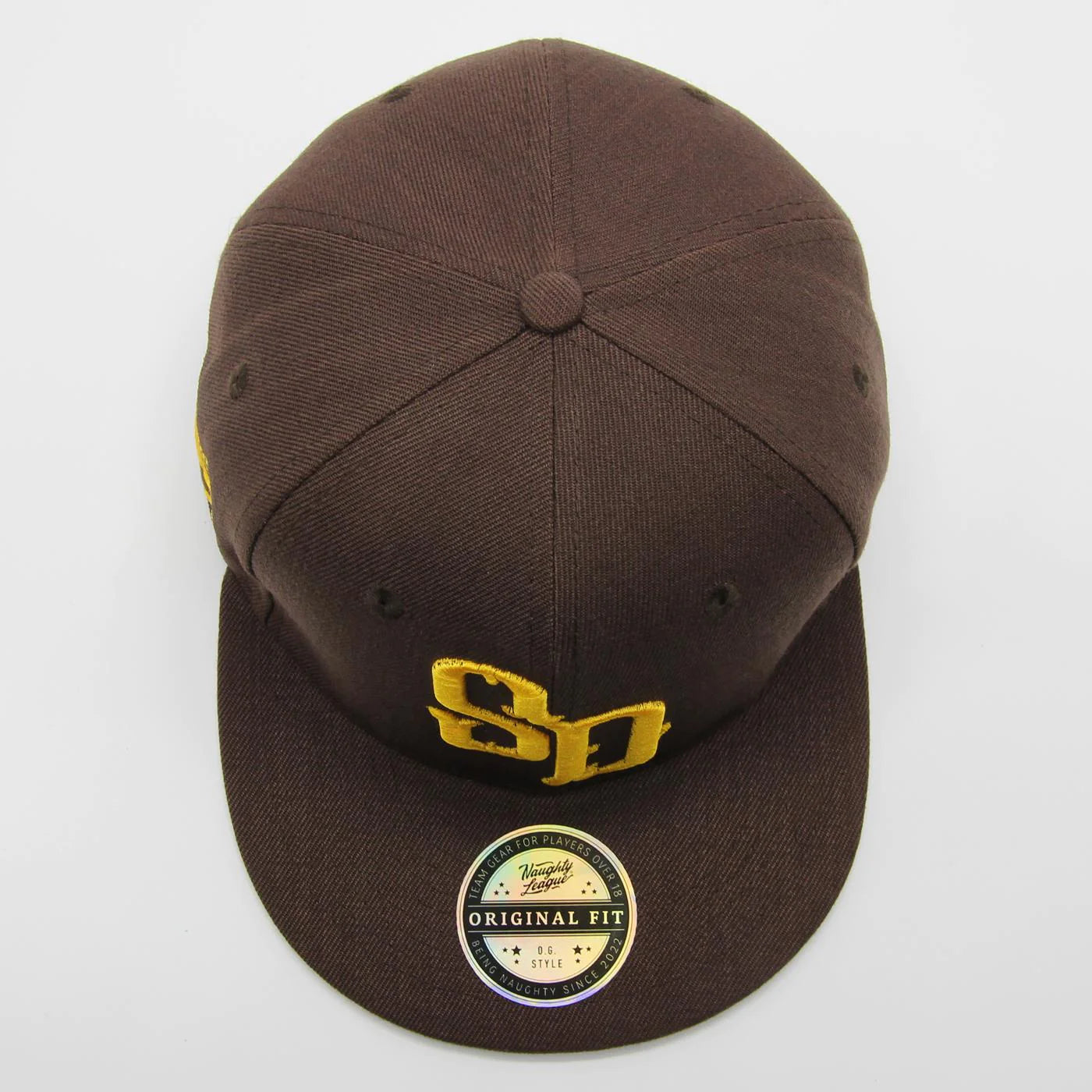San Diego Shrimp Icon Logo fitted brown