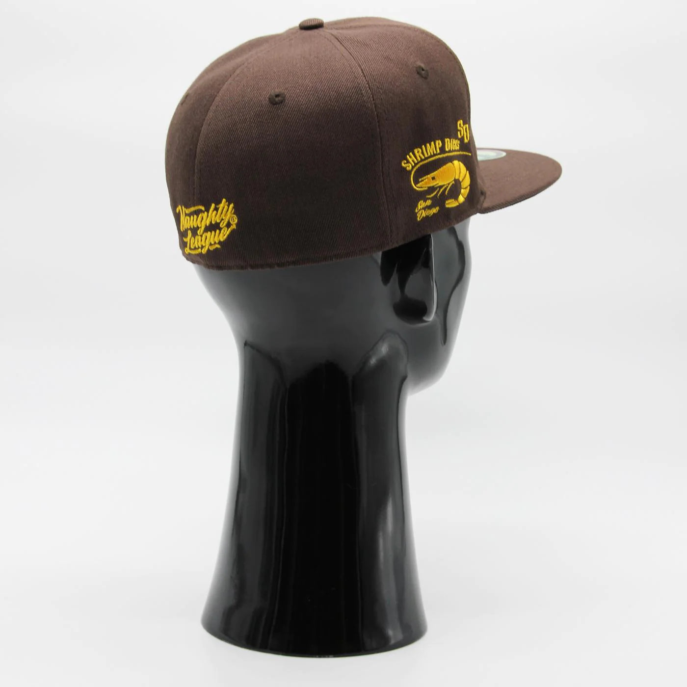 San Diego Shrimp Icon Logo fitted brown