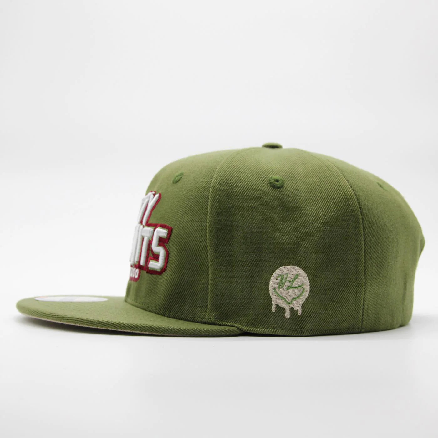 San Diego Dirty Kermits Text Logo Snapback Olive
