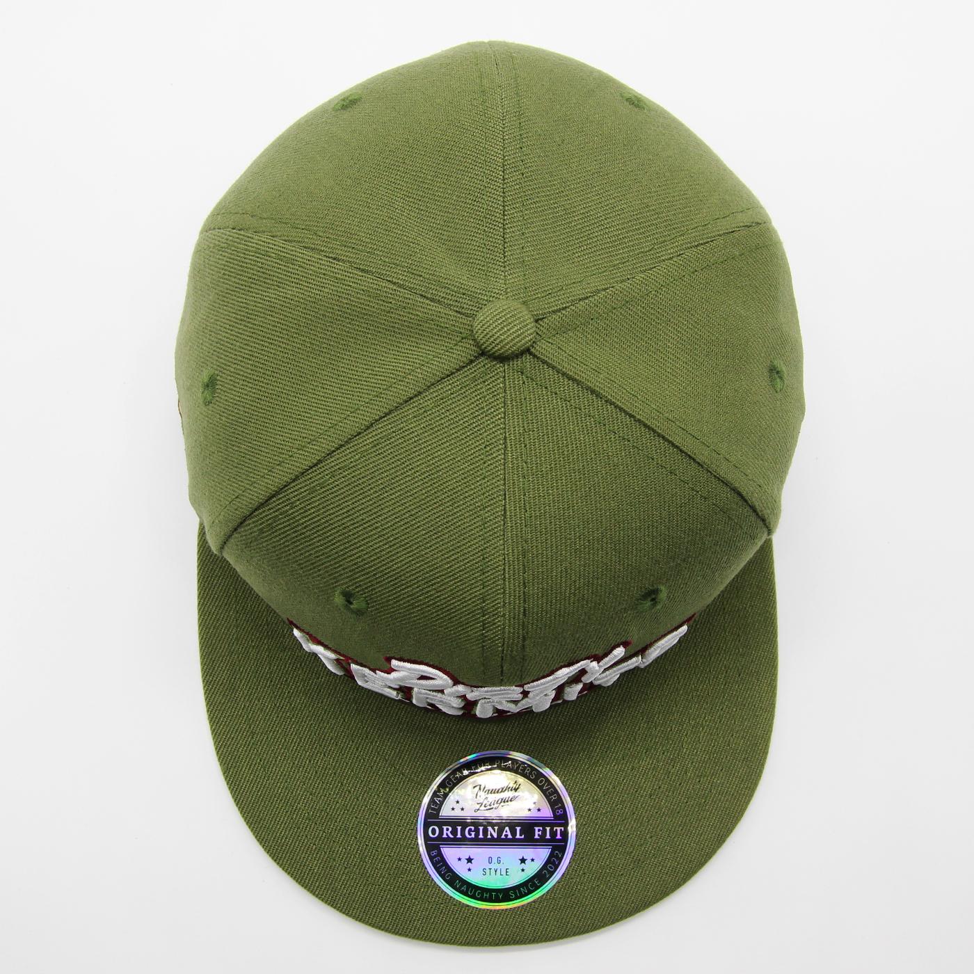San Diego Dirty Kermits Text Logo Snapback Olive