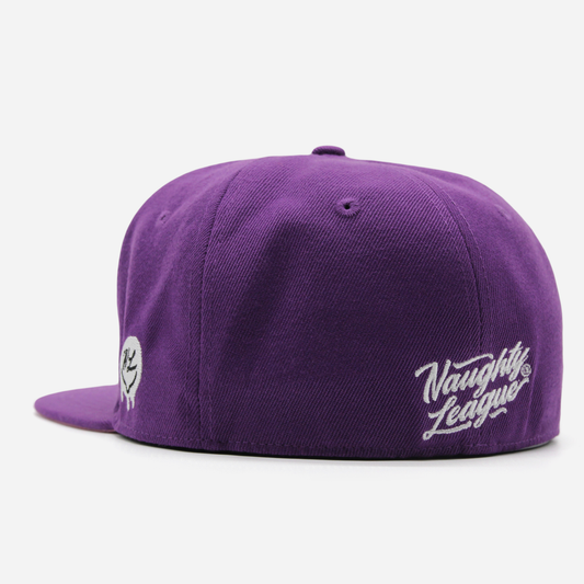 Utah Jizz Text Logo Fitted Purple