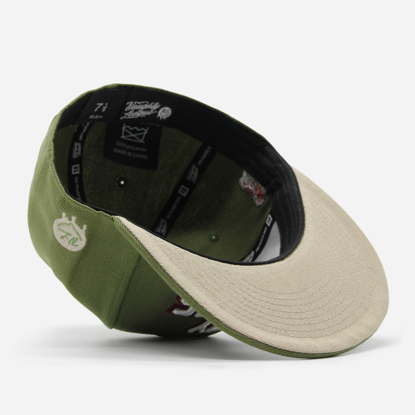 San Diego Dirty Kermits Text Logo fitted Olive