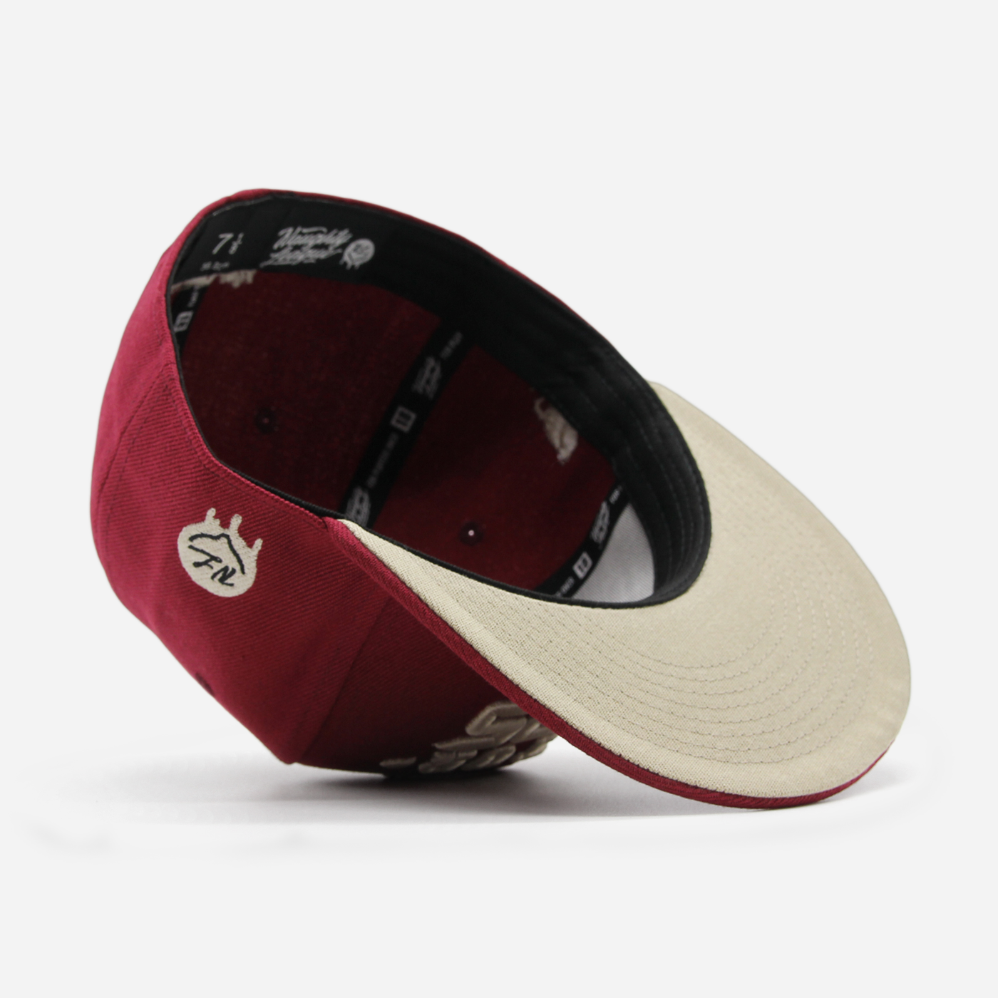 Minnesota Masturbears Text Logo Fitted Burgundy