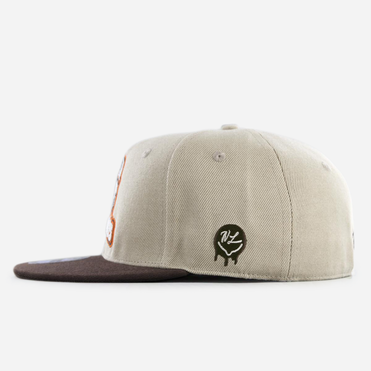 Houston Horndogs Fitted Khaki/Brown
