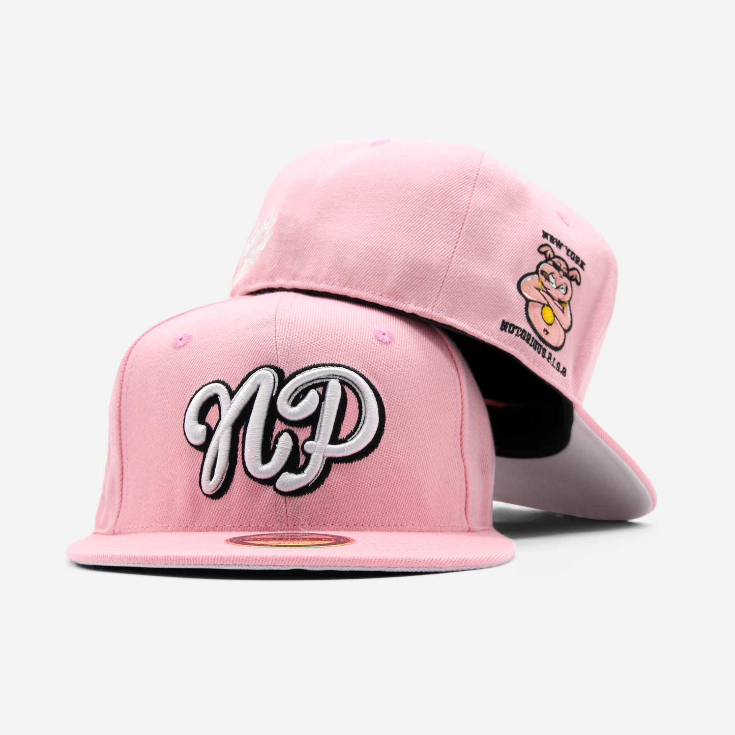 New York Notorious Pigs Fitted Baby Pink