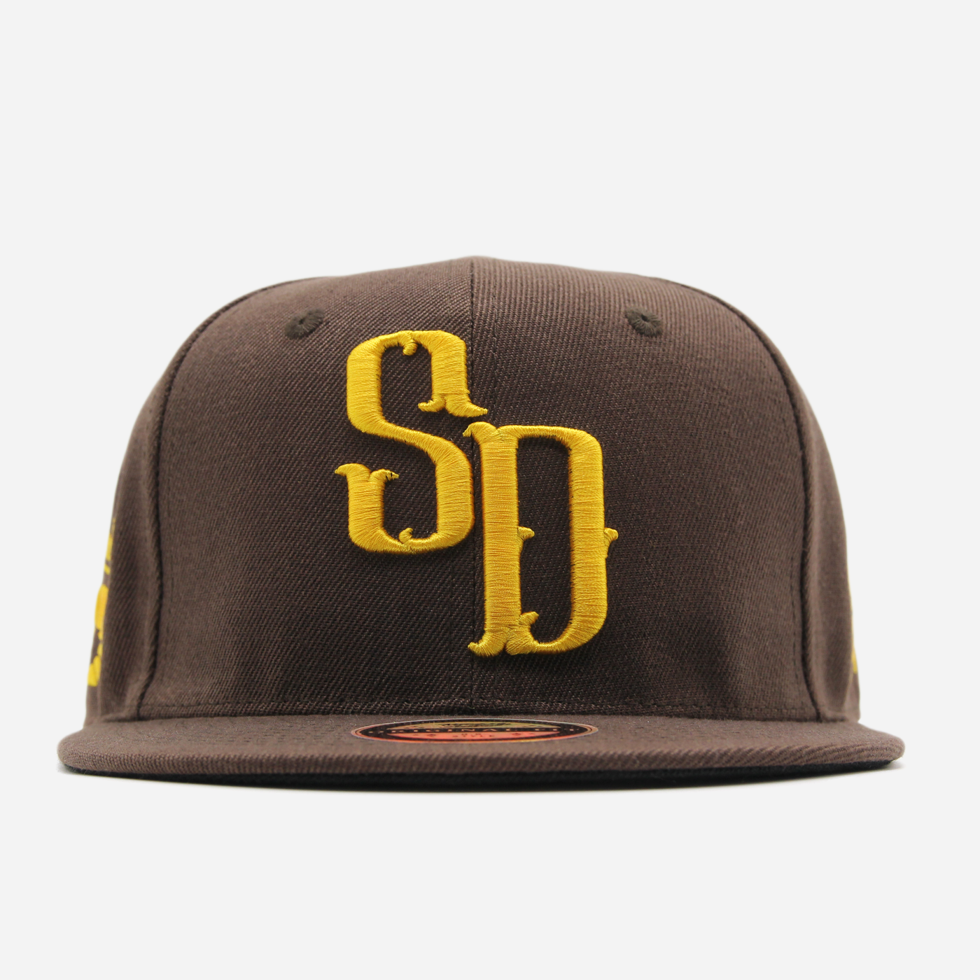 San Diego Shrimp Icon Logo fitted brown