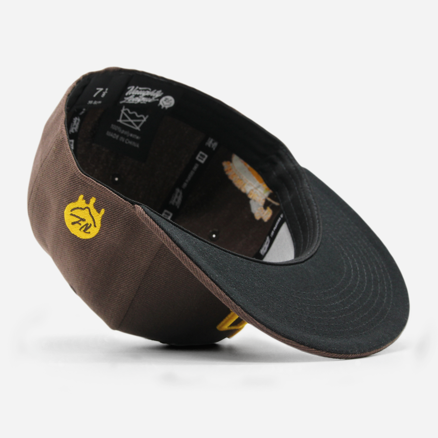 San Diego Shrimp Icon Logo fitted brown