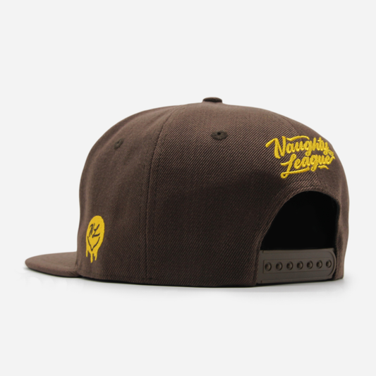 San Diego Shrimp Dicks Icon Logo Snapback Brown