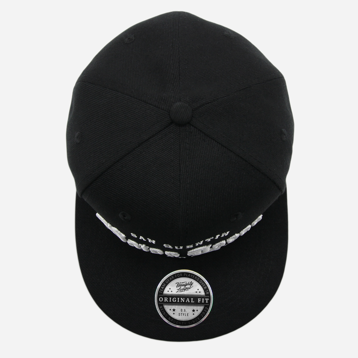 San Quentin Vatos Locos Old English Logo Fitted Black