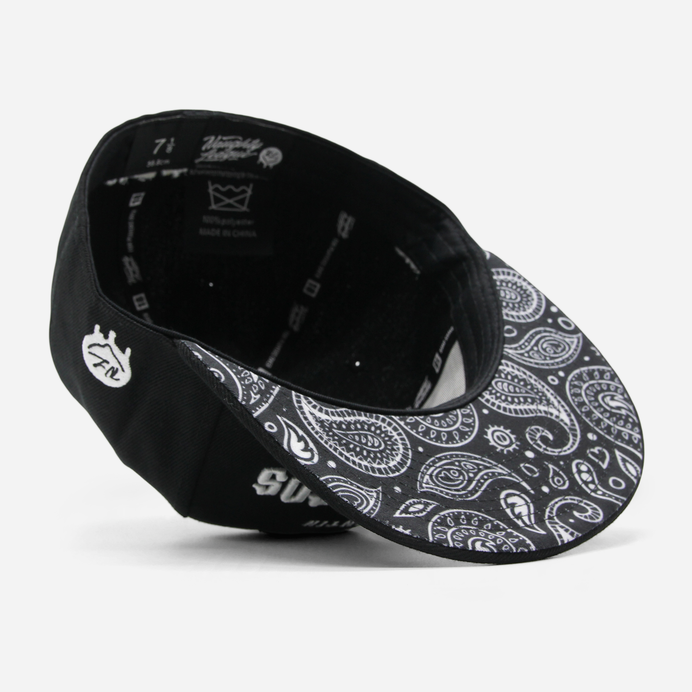 San Quentin Vatos Locos Old English Logo Fitted Black
