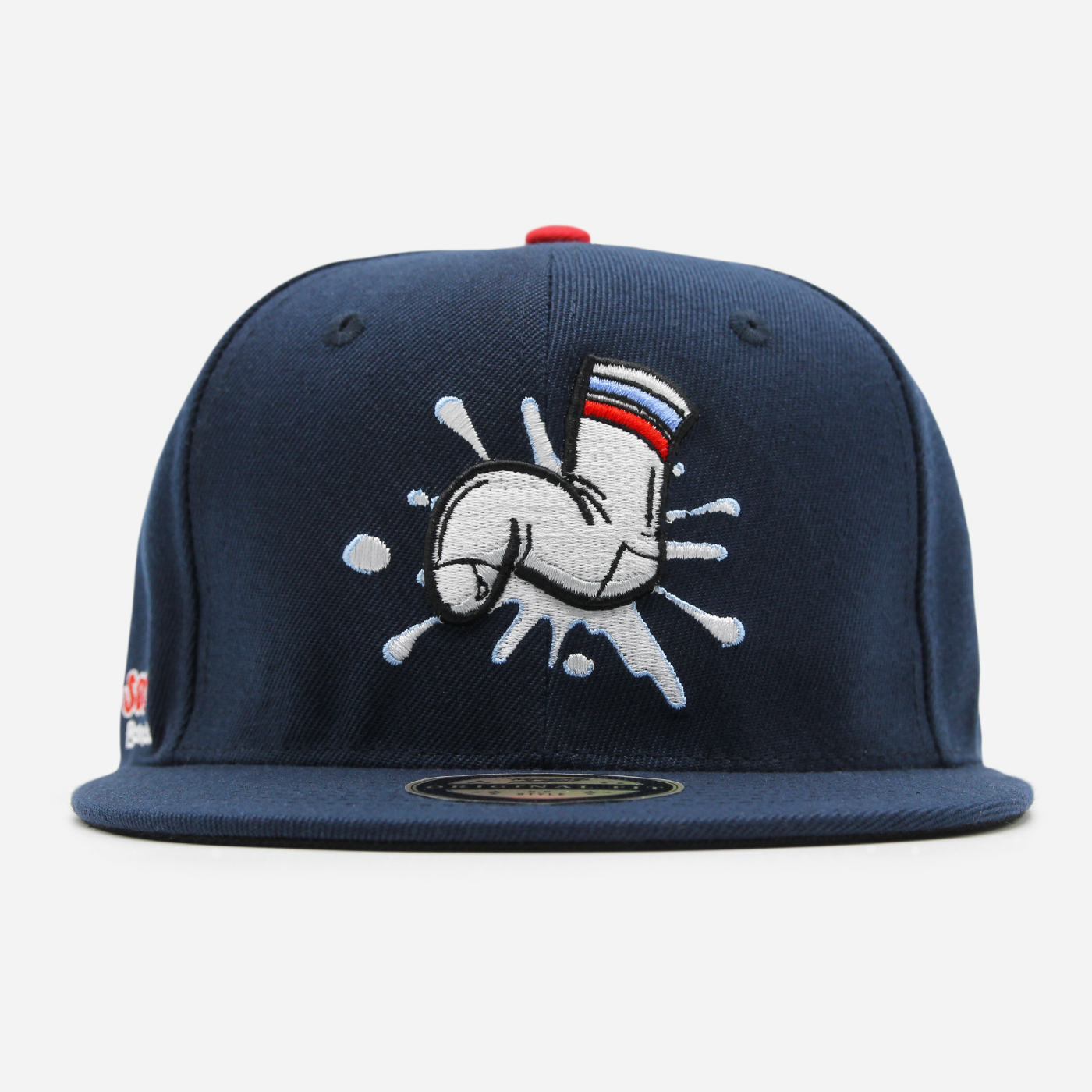 Boston Wank Sox Splash Logo Snapback Navy