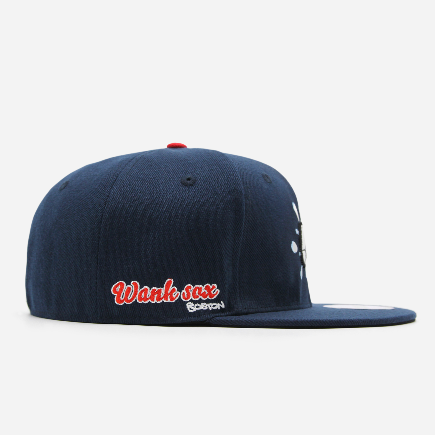 Boston Wank Sox Splash Logo Fitted Navy