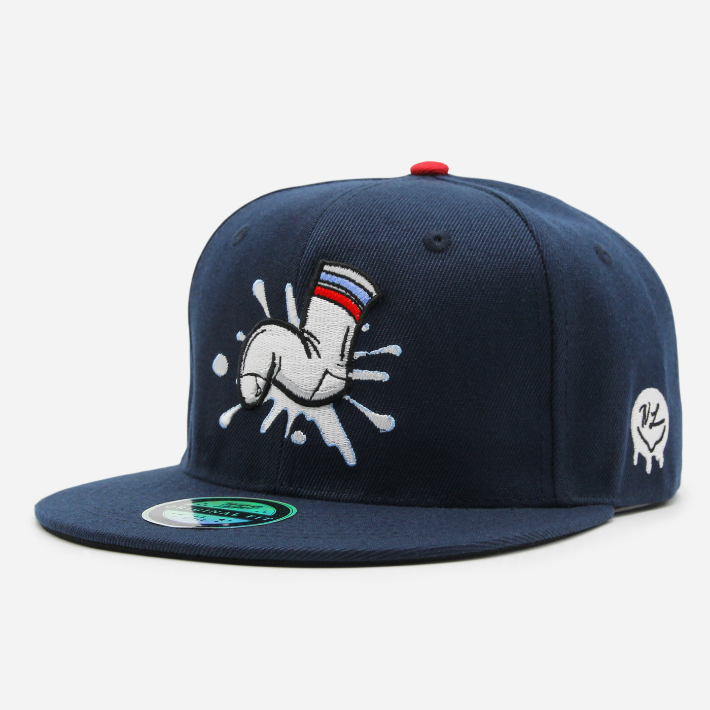 Boston Wank Sox Splash Logo Snapback Navy