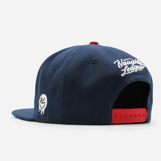 Boston Wank Sox Splash Logo Snapback Navy