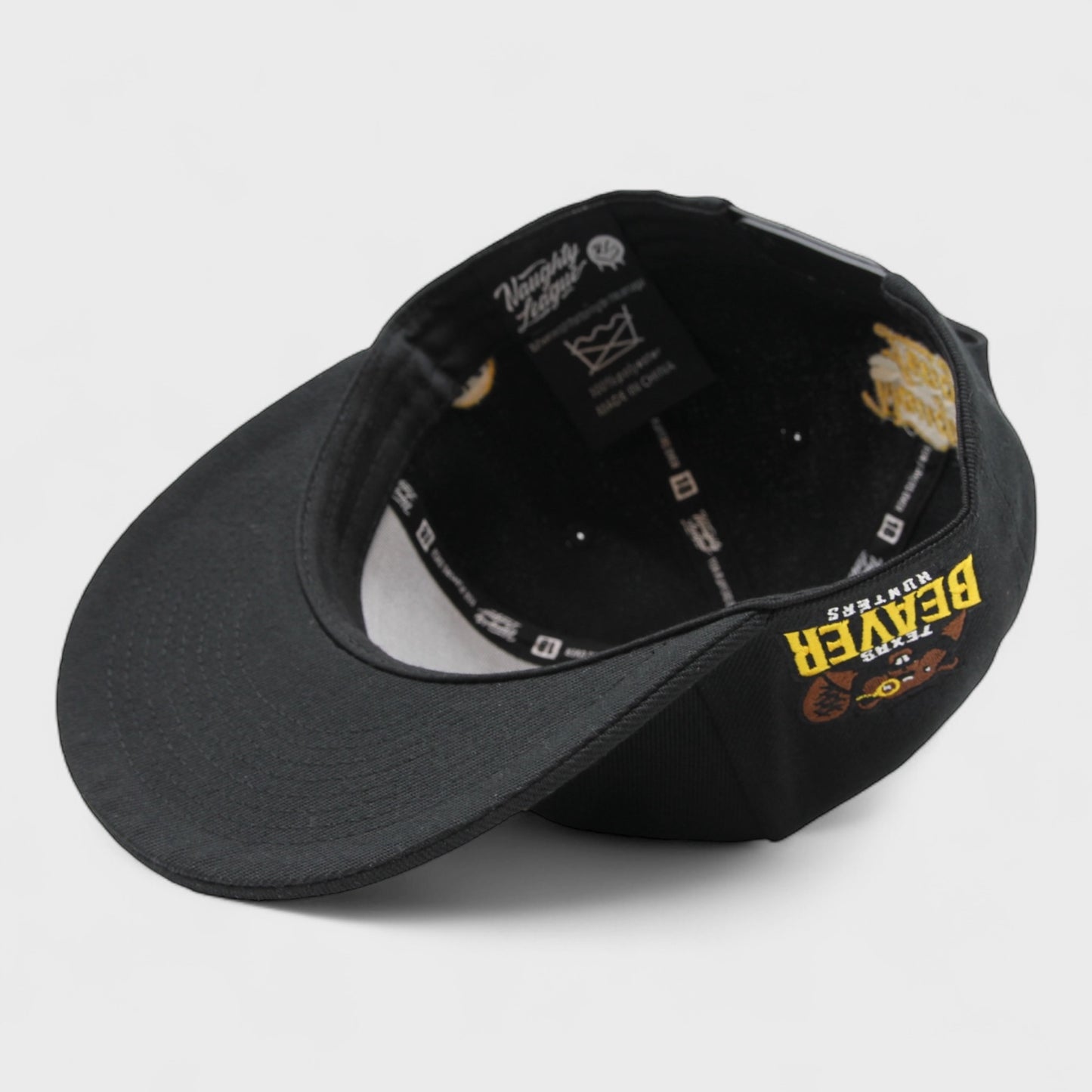 Texas Beaver Hunters Letter Logo Snapback Black/Yellow