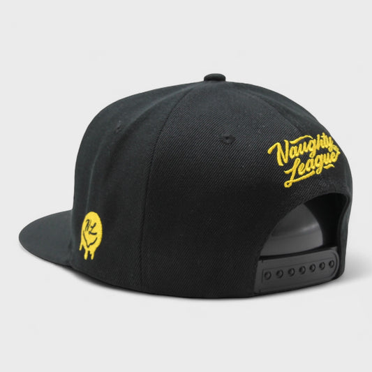 Texas Beaver Hunters Letter Logo Snapback Black/Yellow