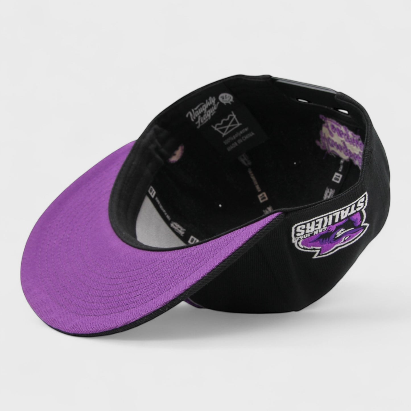San Jose Stalkers Snapback black/purple